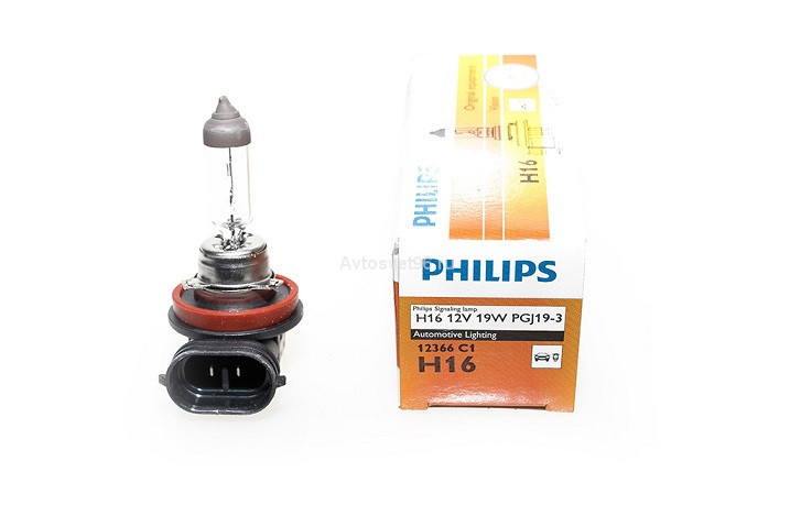 Галогенова лампа PHILIPS 12366C1 H16 19W 12 V PJ19-3 10X1 Харків - фото 1