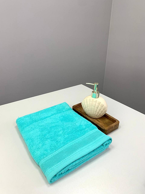 Рушник махровий Ideal Textile з бордюром однотонний щільність 360 г/м2 70х130 см (56860715) Чернівці - фото 7