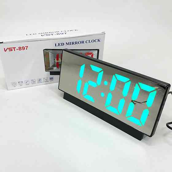 Практичные настольные часы с подсветкой VST-897-4, Часы светодиодные настольные хорошие KU-99 Львов
