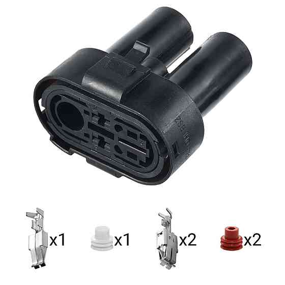 Роз'єм конектор 3-кон., 1H0973204A, VAG Германия, Франция, Германия універс., Моторний Audi, Bugatti, Porsche, Seat, Skoda, VW Київ