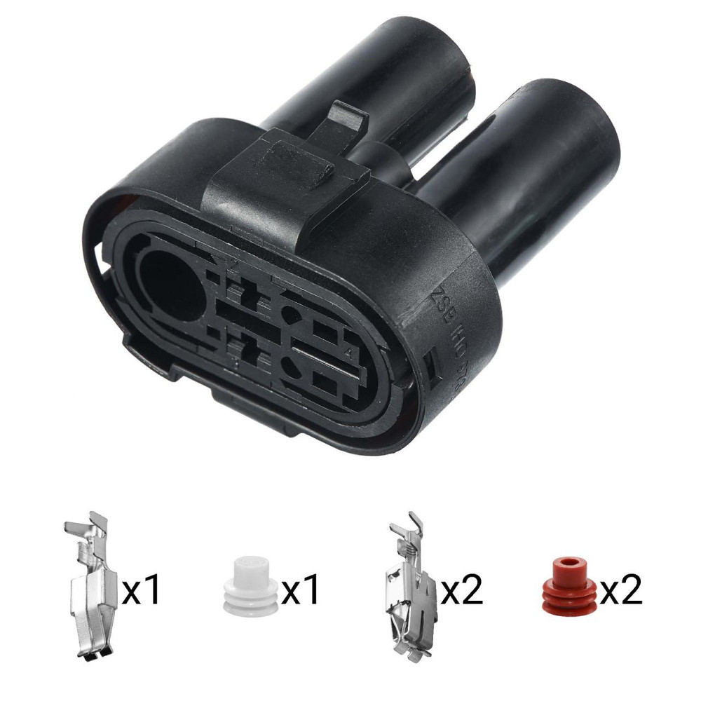 Роз'єм конектор 3-кон., 1H0973204A, VAG Германия, Франция, Германия універс., Моторний Audi, Bugatti, Porsche, Seat, Skoda, VW Київ - фото 1