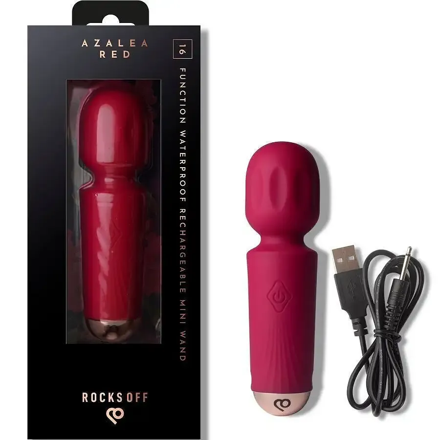Вібромасажер Rocks Off Mini Wand Azalea Red, 16 режимів Львів - фото 5