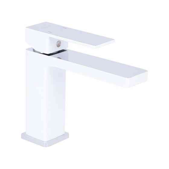 Змішувач для раковини Qtap Gemini QTGEM270CRW45675 (k35), одноважільний, низький, Chrome/White Харків