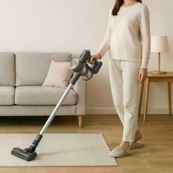 Вертикальний бездротовий пилосос SK-13042, потужність 2200 Вт, 26 кПа, знімний акумулятор і 30 хв роботи Одеса