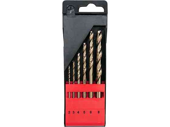 Свердла по металу кобальтові YATO: Co-HSS, Ø= 2, 3, 4, 5, 6, 8 мм, 6 шт [15/60] Одеса