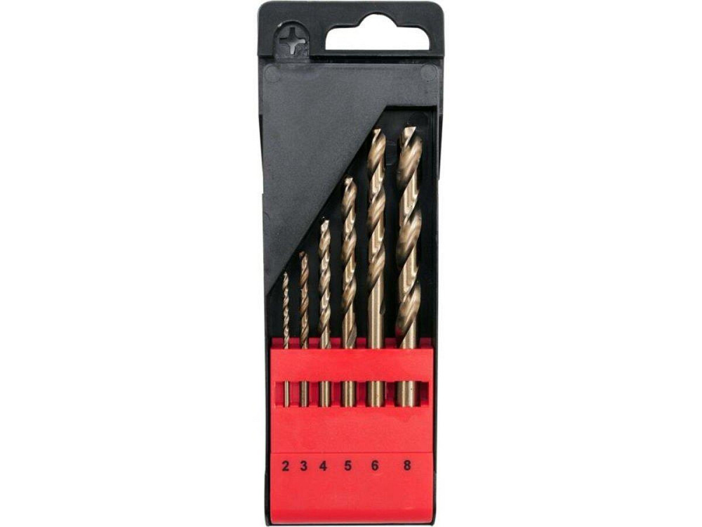 Свердла по металу кобальтові YATO: Co-HSS, Ø= 2, 3, 4, 5, 6, 8 мм, 6 шт [15/60] Одеса - фото 1
