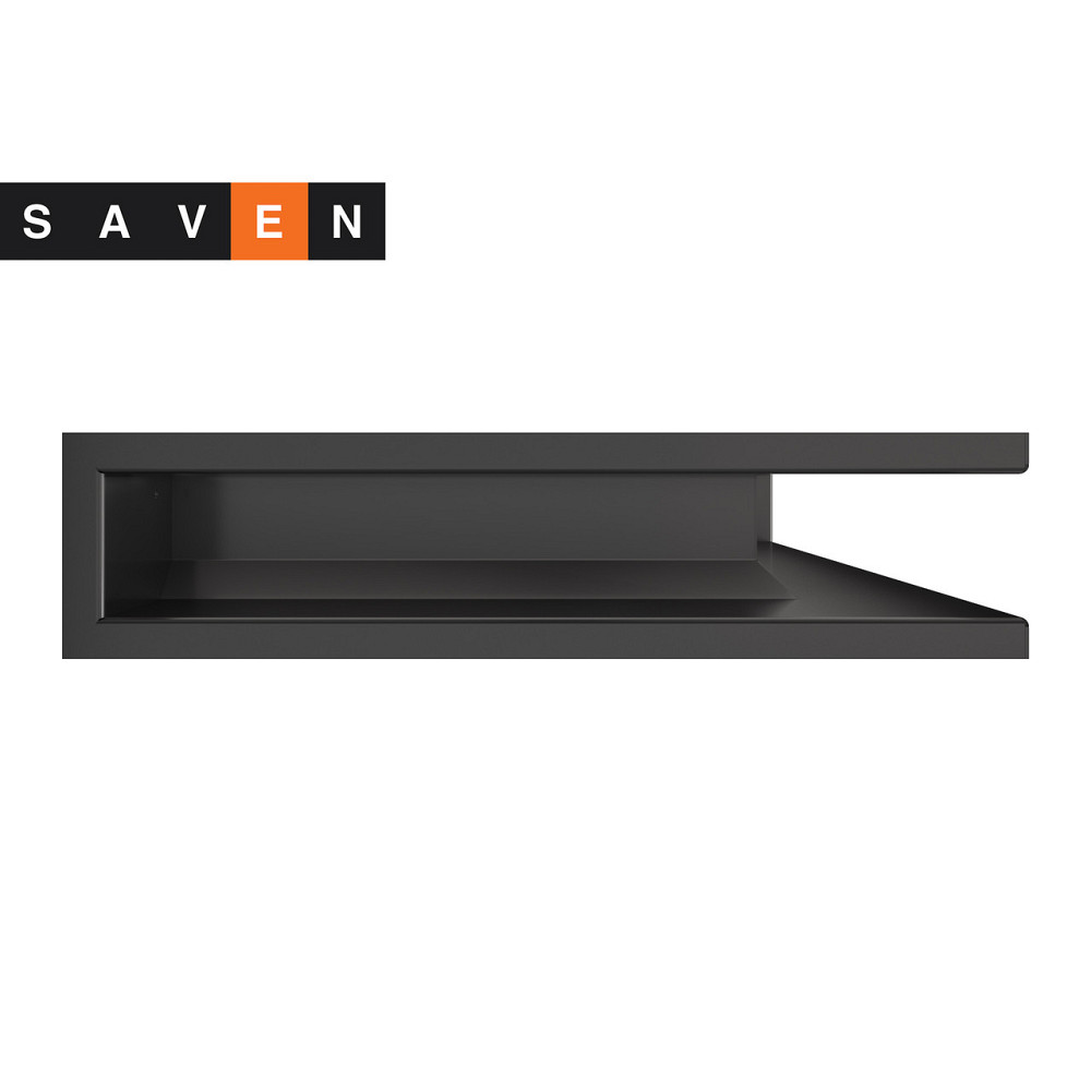 Вентиляційна решітка для каміна кутова права SAVEN Loft Angle 90х600х400 графітова Львів - фото 2