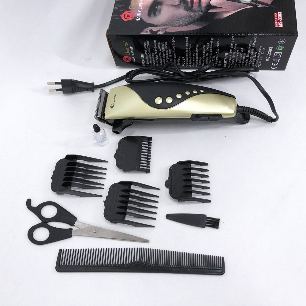 Тример з регульованою довжиною DOMOTEC, Машинка для стрижки волосся електрична, Тример для скронь AE-46 Львів - фото 9