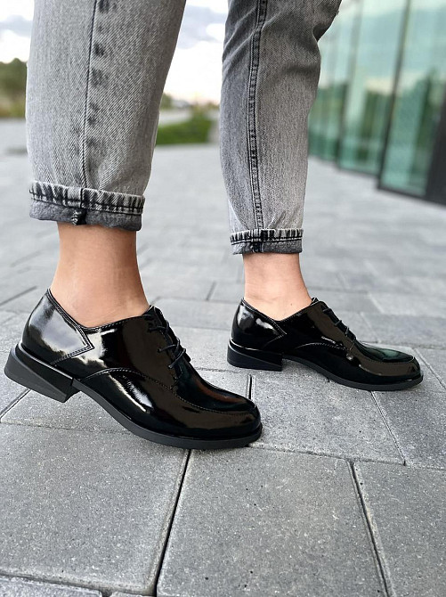 Виконт Туфлі жіночі VIKONT 70-47-42 чорні (весна-осінь, шкіра лакована) (4796) Коломия - фото 7