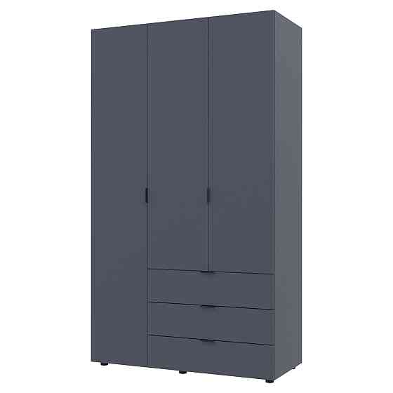 Шкаф распашной для одежды Doros Гелар 116,2х49,5х203,4 см Графит (DRS-011108) Львов