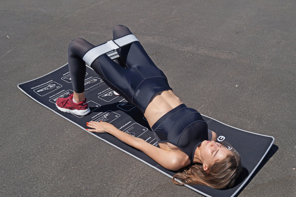 Тканева гумка для фітнесу та спорту PowerPlay 4111 Hip Band S  Heavy Сіра (d_64cm) Луцьк - фото 9