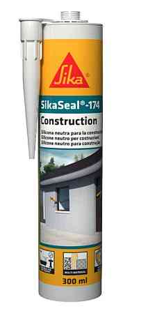 Силіконовий герметик-клей Sika SikaSeal®-174 для віконних і дверних коробок білий 300 мл Киев