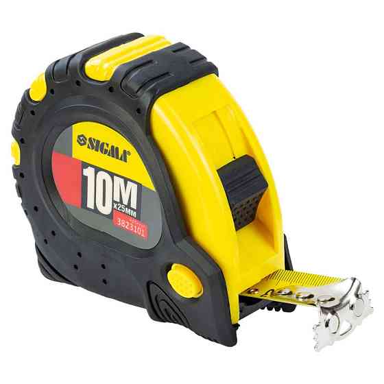 Sigma Рулетка магнитная фиксатор + тормоз 10м×25мм SIGMA (3823101) Коломыя