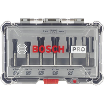 Набор фрез Bosch Professional пазовых, 8мм, 6шт (2.607.017.466) Винница - изображение 1