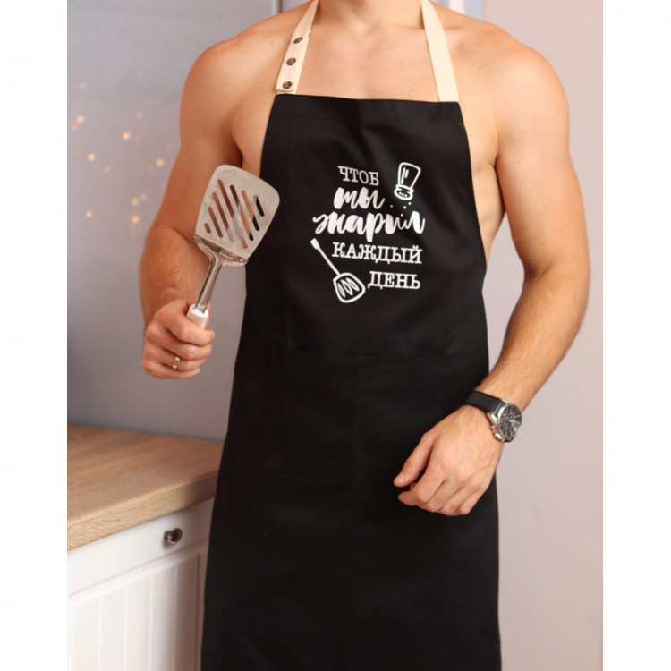 Фартух Чтоб ты жарил каждый день (Чорний) Вінниця - фото 1