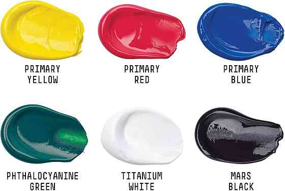Набір акрилових фарб Liquitex Basics 6 x 22 мл універсальні стійкі сатинові Київ