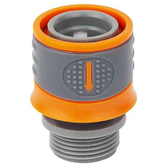 Конектор 1⁄2" швидкознімний на кран н/р 3⁄4" (ABS+TPR) FLORA (5015574) Київ