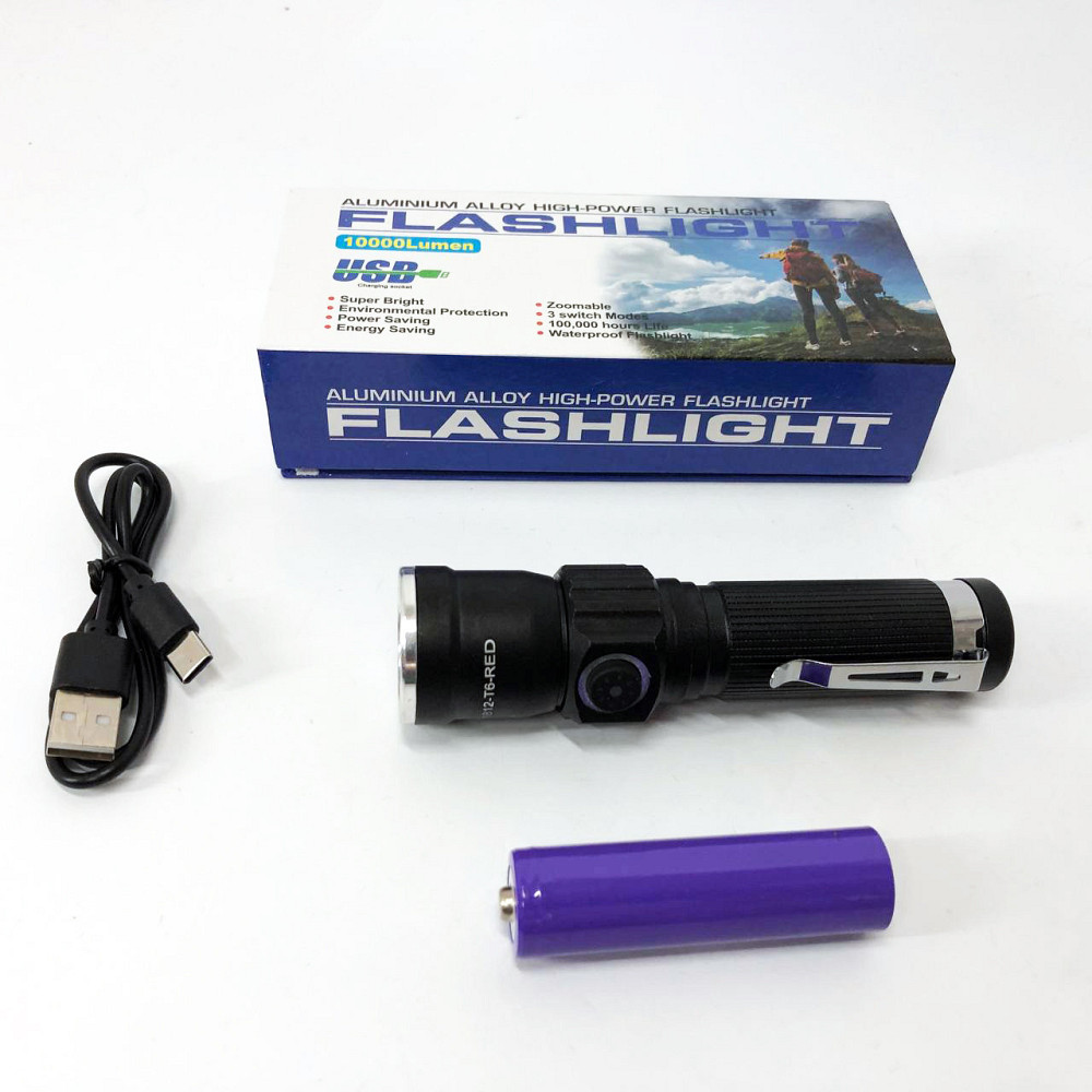 Ручной аварийный фонарь, Тактический фонарь с диодом, Супер яркий лед фонарик Очень яркий WD-63 Киев - изображение 4