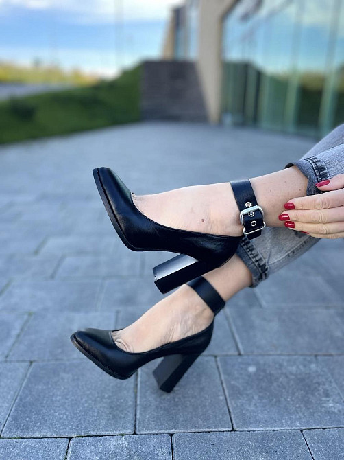 Nivelle Туфлі жіночі NIVELLE чорні натуральна шкіра каблук 9 см (1906/9518-9544) Коломия - фото 10