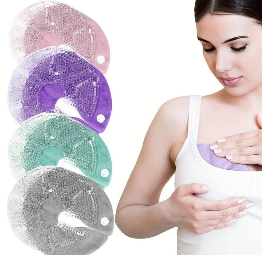 Гелеві термонакладки для грудей охолодження/зігрівання. Гелеві подушечки для грудей при лактації Київ - фото 4
