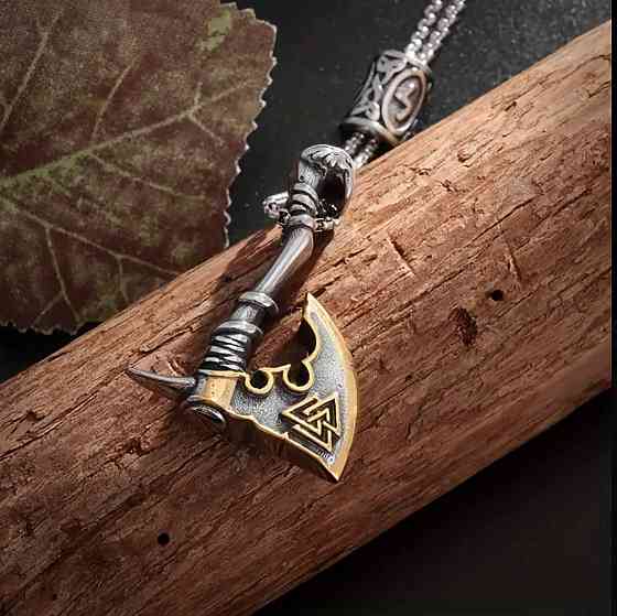 Підвіска сокира з руною Валькнут – скандинавський амулет Київ