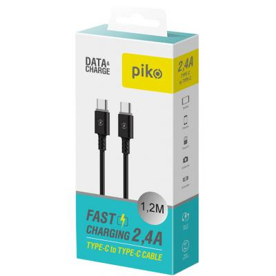 Дата кабель USB-C to USB-C 1.2m CB-TT11 black Piko (1283126504105) Вінниця - фото 2