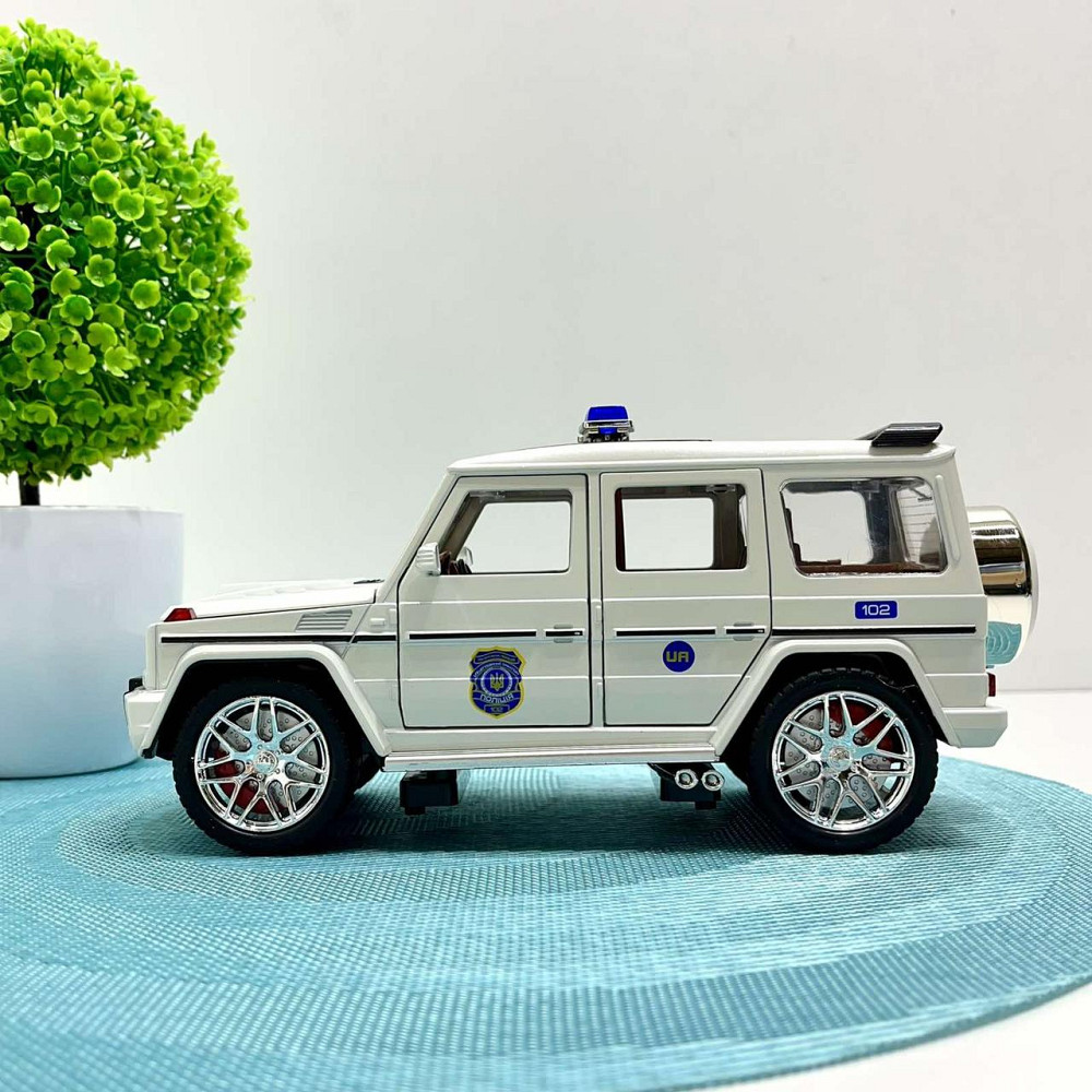 Машинка Авто Експерт Поліція інерція звук підсвічування двері багажник капот відкриваються 1:24 Біла (32968) Чернигов - изображение 2