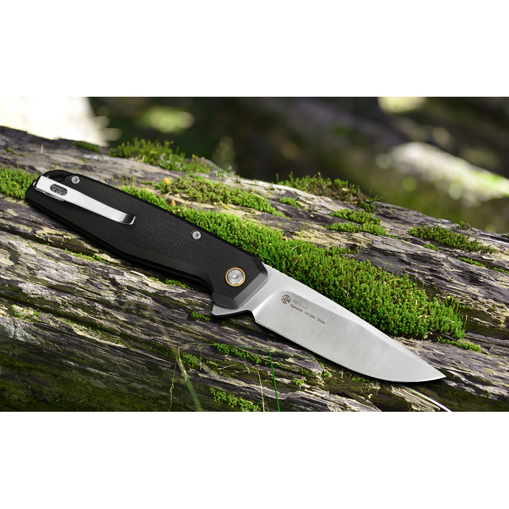 Ніж складаний туристичний Ruike P873-MB, (8.8 см)14C28N / G10 чорний Київ - фото 20