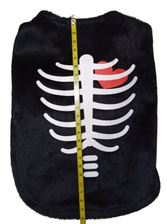 Накидка для собак і котів принт скелет XS розмір Хеллоуїн чорний Київ