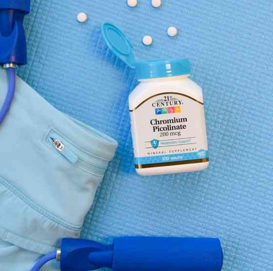 Хром піколінат 21st Century Chromium Picolinate 200 мкг 100 таб Київ