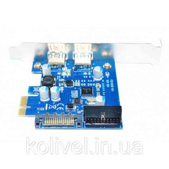 PCI-E Контролер USB3.0 (2ext. 19pin. SATA) NEC, RTL (B00559) Киев