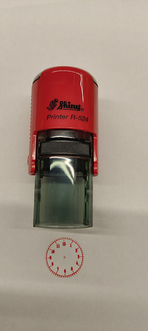 Штамп Shiny "Годинник" для садка і школи Київ - фото 1