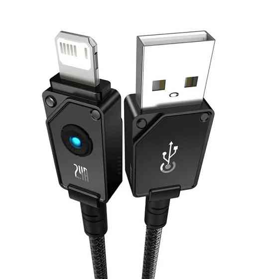 Кабель Baseus Unbreakable Series Fast Charging Data Cable USB to iP 2.4A 2m Cluster Black Киев