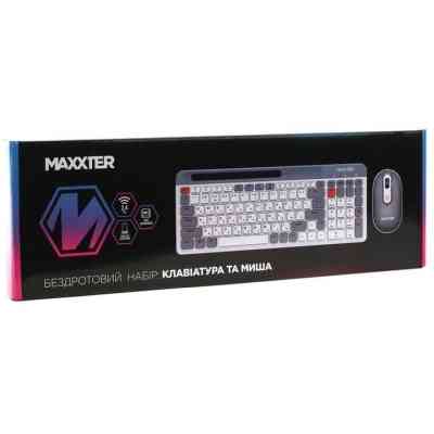 Комплект Maxxter KMS-WCM-03G-UA Wireless Gray/White (KMS-WCM-03G-UA) Вінниця