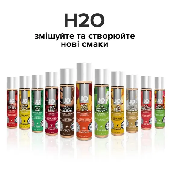 Змазка на водній основі System JO H2O — Peachy Lips (120 мл) без цукру, рослинний гліцерин Львів