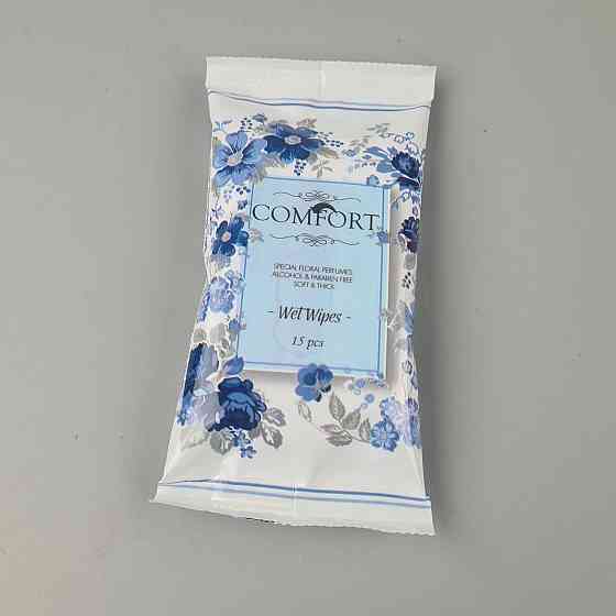 Волога серветка 15 шт "Comfort" (1 пачка) Харків