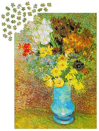 Пазл Вінсент Ван Гог: Ваза з ромашками та анемонами - Vincent Van Gogh: Vase with Daisies and Anemones (Enjoy-1158) Киев