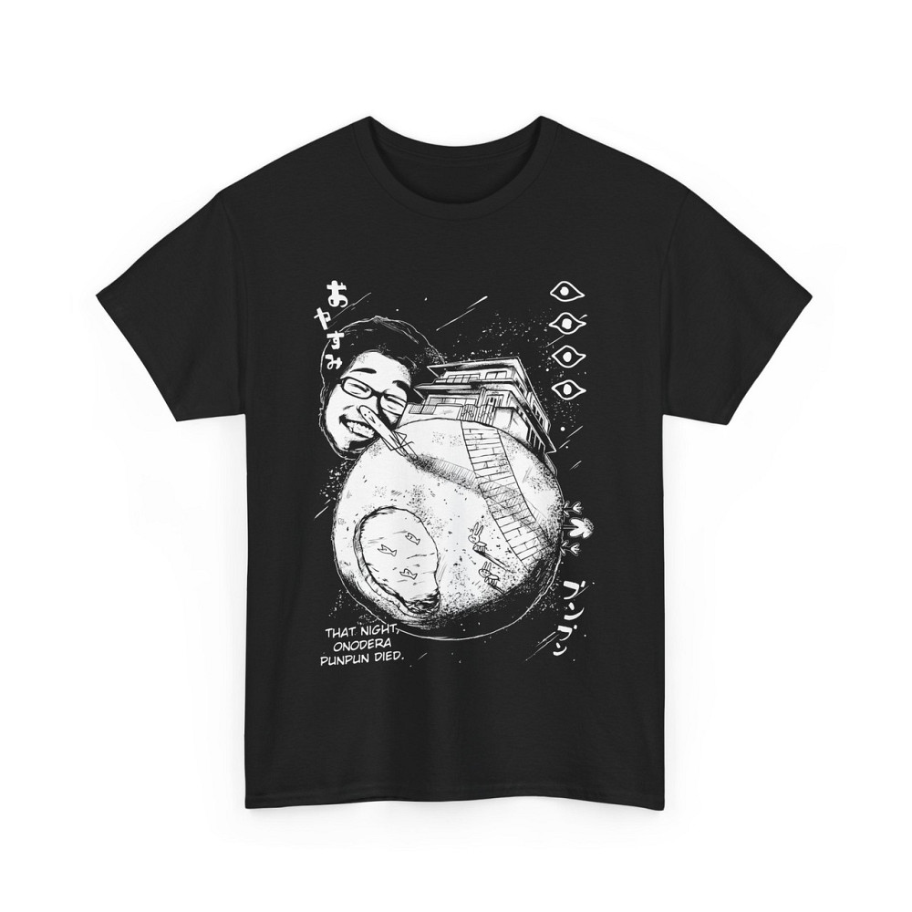 Футболка для хлопчика з аніме принтом Добраніч, Пунпун оверсайз (зріст від 165 до 180) Чорний AnimeJ0317m Дніпро - фото 4