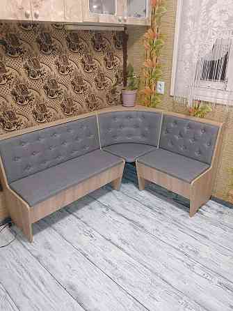 Кухонный уголок с нишами на кухню 114х154 см (на право или налево) / Ткань - ДСП Дуб Сонома Львов