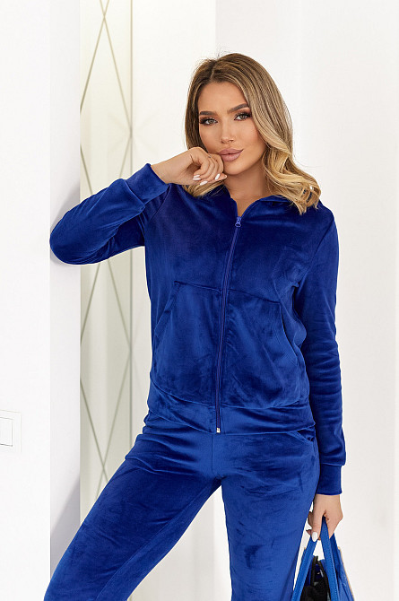 Велюровий спортивний костюм жіночий "Davos" | Норма і батал Електрик, 54-56 Київ - фото 5