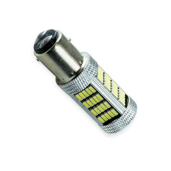 Автолампа светодиодная А 12-21 5 WHITE 92 SMD 4014 с линзой Мукачево