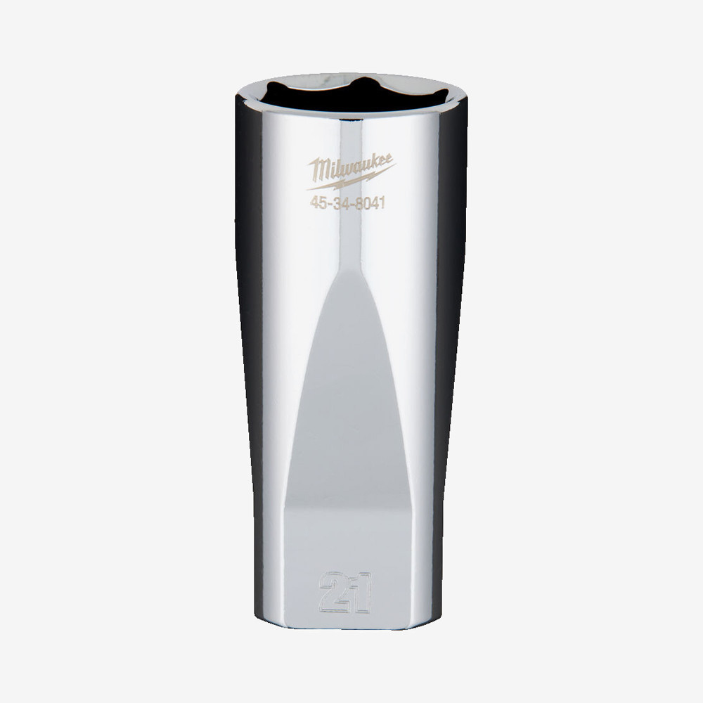 Головка хромована метрична подовжена 3/8'' MILWAUKEE, 21мм Одеса - фото 1