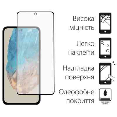 Чехол для мобильного телефона Dengos Samsung Galaxy M35 5G Carbon + glass Grey (DG-KM-101) Винница