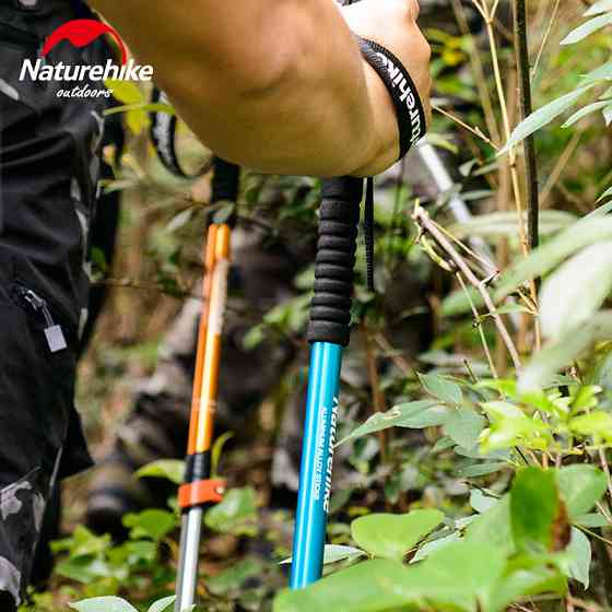 Трекінгова палиця 3-сек. Naturehike Men ST 01 6061 AL NH17D001-Z, алюміній,  чорна Киев