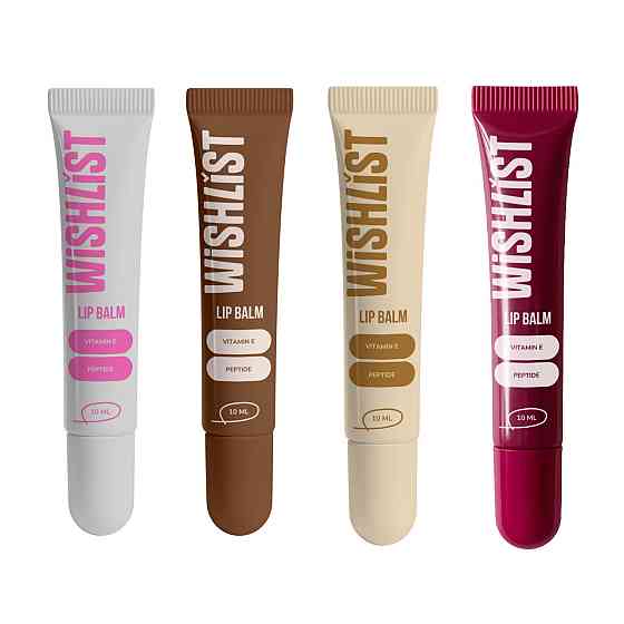 Набір 4 бальзамів-блисків для губ Espresso Noir & Ruby Nectar & Blessed Honey & Crystal Sorbet WishList Lip Gloss Balms Киев