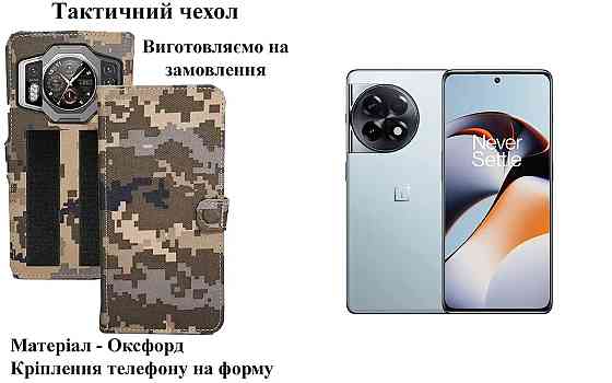Тактичний чохол для Motorola Edge 5G XT2063-3, кріпиться до спорядження на липучці Київ