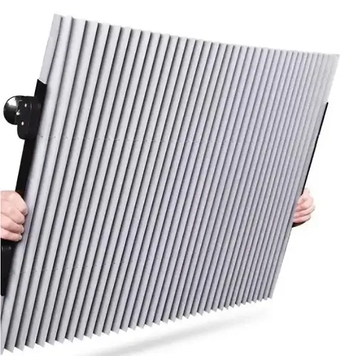 Шторка солнцезащитная в авто 65см Ткань + Фольга выдвижная Коломыя