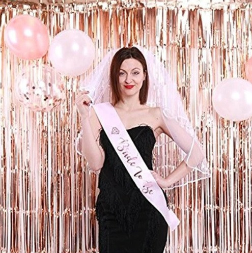 Дождик на фотозону 1 м на 1 м розовое золото Киев - изображение 6