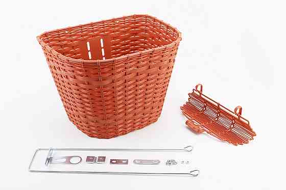 Кошик багажний передній 28" з кришкою, пластмасовий, коричневий TH-057 Київ