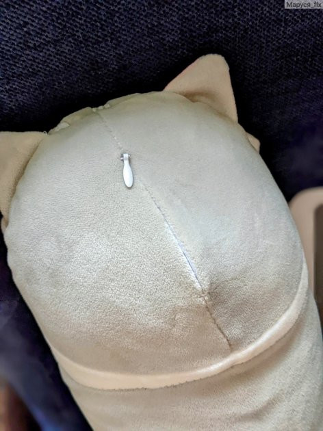 Іграшка обіймашка Кіт Батон, м'яка іграшка антистрес, подушка обіймашка, 70 см, Сірий Киев - изображение 9